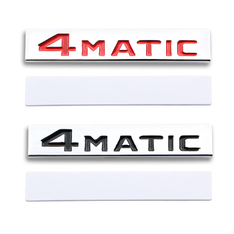 2 шт. авто-Стайлинг 4 MATIC 4matic логотип 3D алюминиевая металлическая эмблема Стикеры для AMG Mercedes W212 W211, C, E, S, автомобильный Стикеры аксессуары