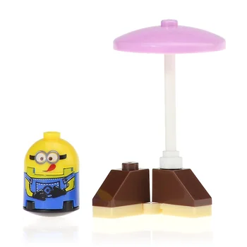 

Super Man Building Blocks Cartoon Anime Movie New Minions Despicable Assemble Bricks Model Figurine For Children Toys XH 463