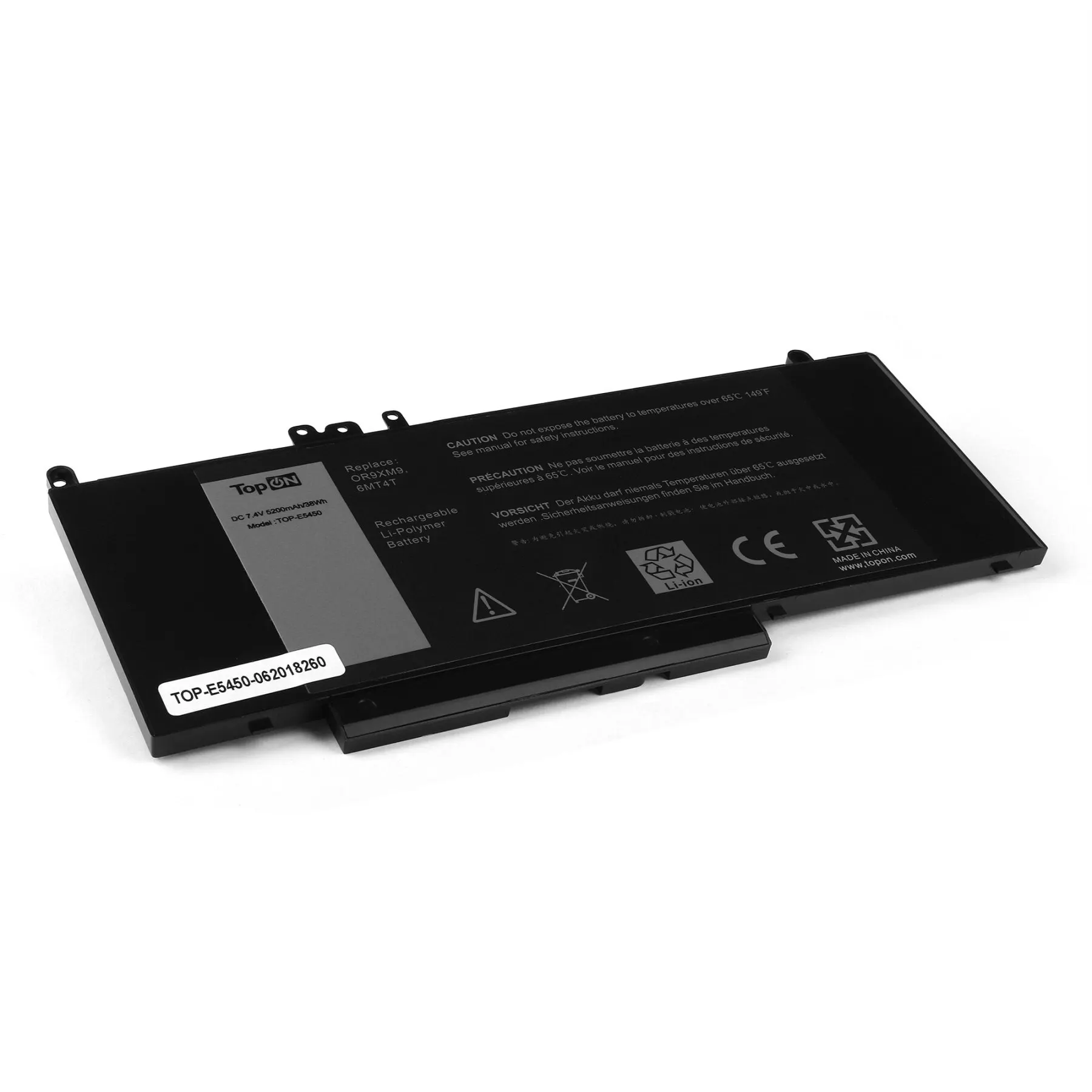 Аккумулятор для ноутбука Dell Latitude E5450 14 5000 15 (7.4V 5200mAh). PN: 6MT4T 7V69Y 8V5GX G5M10 TXF9M 79VRK |