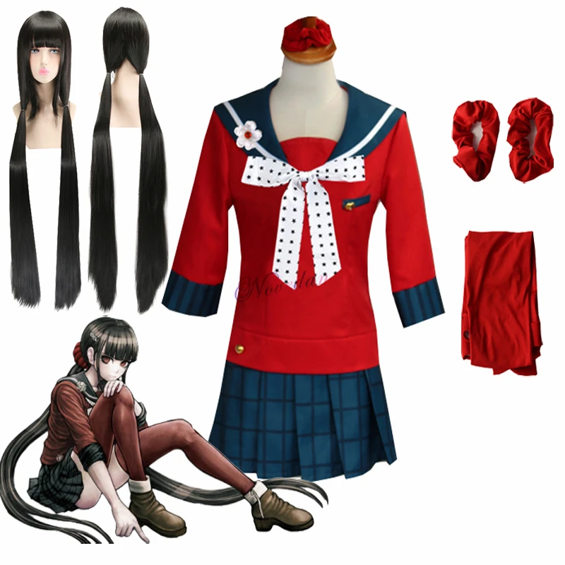 Anime Danganronpa V3 HARUKAWA Maki Unisexe School Uniform Cosplay Costume Set Hot