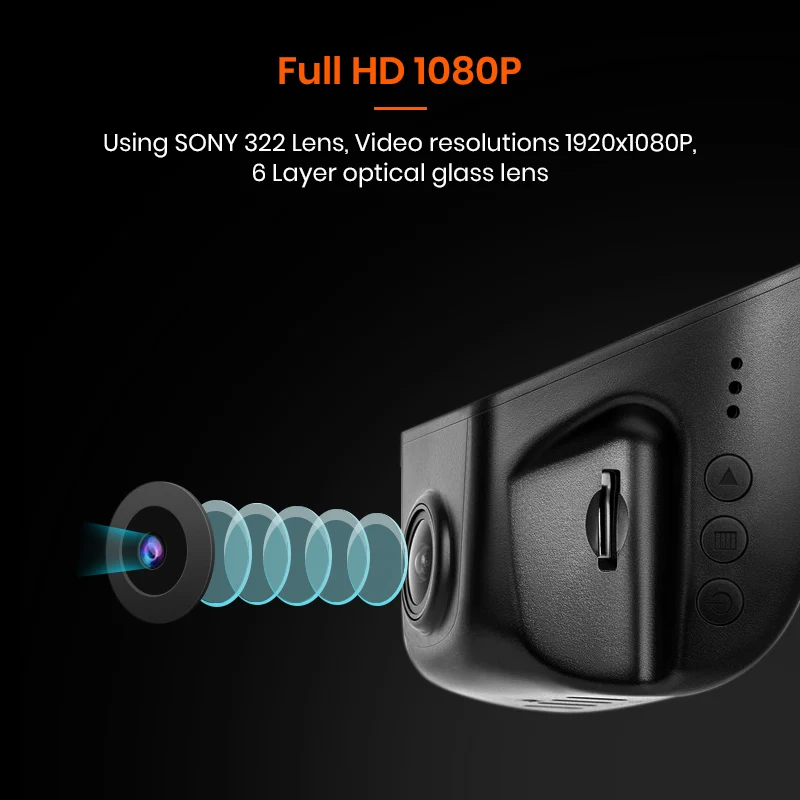 AWESAFE Wifi Автомобильная камера DVR видеорегистратор Автомобильный регистратор full hd