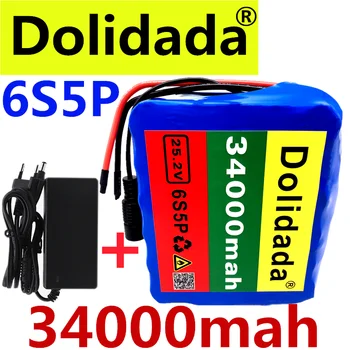 

24V 34Ah 6S5P 18650 li-ion battery pack 25.2v 34000mAh electric bicycle moped /electric/lithium ion battery pack+2A charger