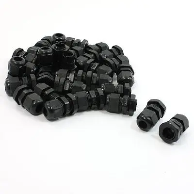 

Black Plastic Waterproof Electric Data Cable Glands Joints PG9 30Pcs
