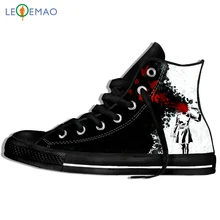 Уличная прогулочная обувь с забавным принтом Suicide Boy Rock; черные хипстерские лоферы; Camiseta Hombre; удобные кроссовки для студентов