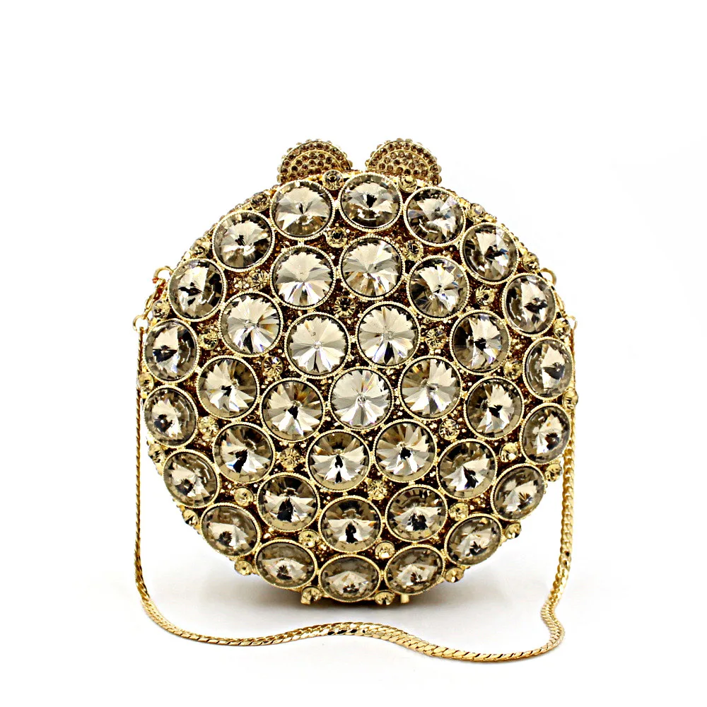 

Luxury fashion diamond-inlaid Dinner Bag evening packed with diamond lady bag bride