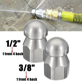 

Pipe Jetter Pressure Washer Drain Sewer Cleaning Pipe Jetter Rotary Nozzle 5 Jet