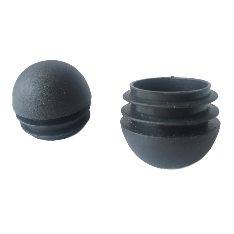 Furniture Steel Pipe Round Rubber Plug Spherical Head Round Plastic Plug End 16-35mm Chair Foot Cover Furniture Accessories