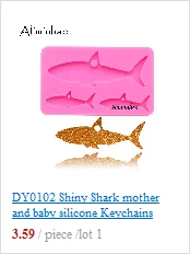 DY0265 Shiny dolphin mold Silicone Molds DIY epoxy and resin craft molds keychains Mould custom