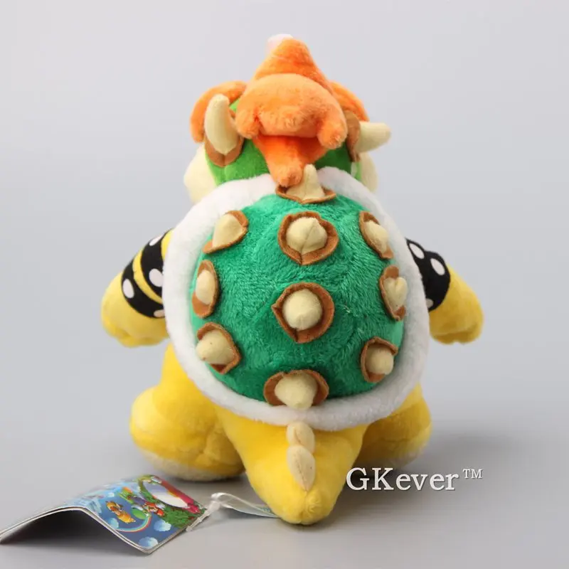 2 предмета 18-25 см Плюшевые игрушки и куклы из мультфильма Марио серии King Bowser koopa и Baby Bowser JR плюшевые куклы для детей девочек подарок на день рождения для детей