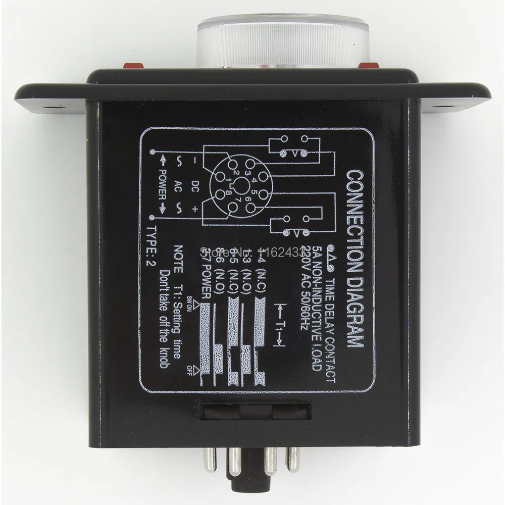 AH2-Y2 DC 12V on delay DPDT реле времени 12VDC таймер 30s 60s 30min 60min | Обустройство дома