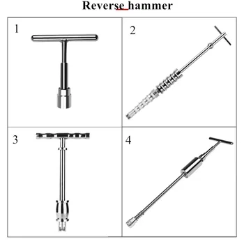 

4 kinds of Auto Repair Tool Dent Puller Sliding Hammer Reverse Hammer Set for car body repair hand tools
