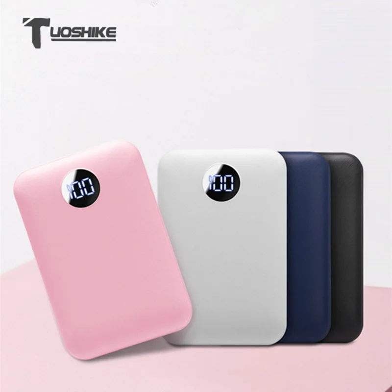 

Mini Power Bank 10000mAh LED Display External Battery Charger Dual USB Ports Powerbank for Xiaomi Iphone Samsung Huawei