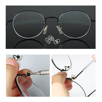 

New 1100pcs Repair Kit Assorted Screws Nuts Washer Pairs Nose Pads Set with Micro Screwdriver Tweezers for Sunglasses Spectacles