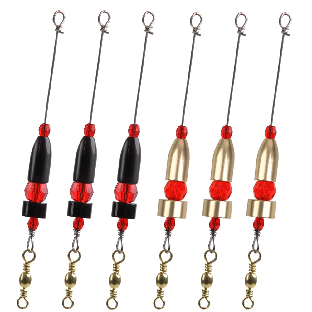 7Pcs Brass Fishing Sinker lead Carolina rig Casting jig Weights with