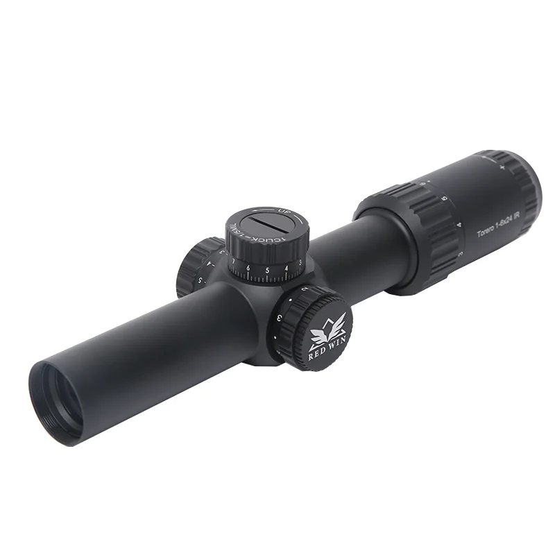 Red Win Torero CQB HD 1-6x24 30mm Monotube 1/5Mil Turret Adjust Glass Etched Mil Dot w/ Zero Lock Quick Aquicision LPVO Scope rifle scope