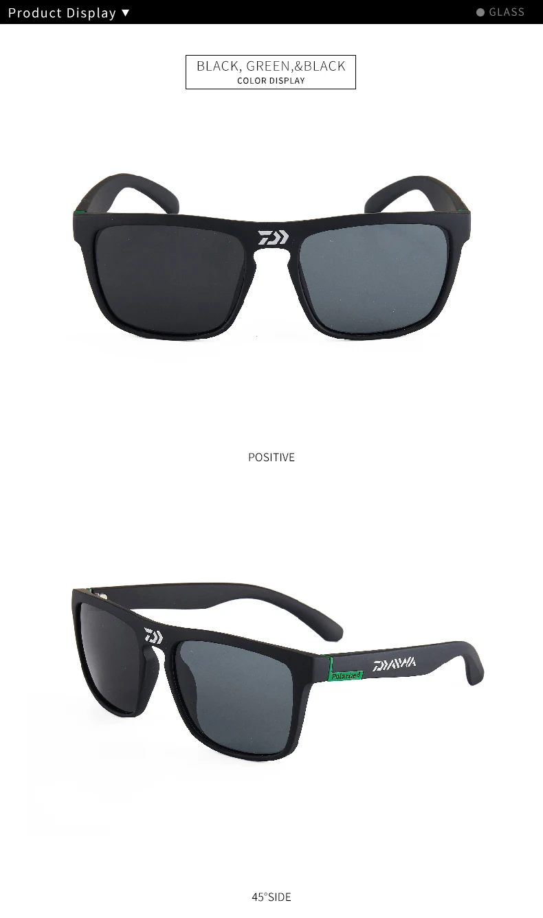 DAIWA - Polarized Sunglasses Men Driving Shades Ανδρικά γυαλιά ηλίου Κάμπινγκ Πεζοπορία Ψάρεμα Κλασικά γυαλιά ηλίου UV400 γυαλιά