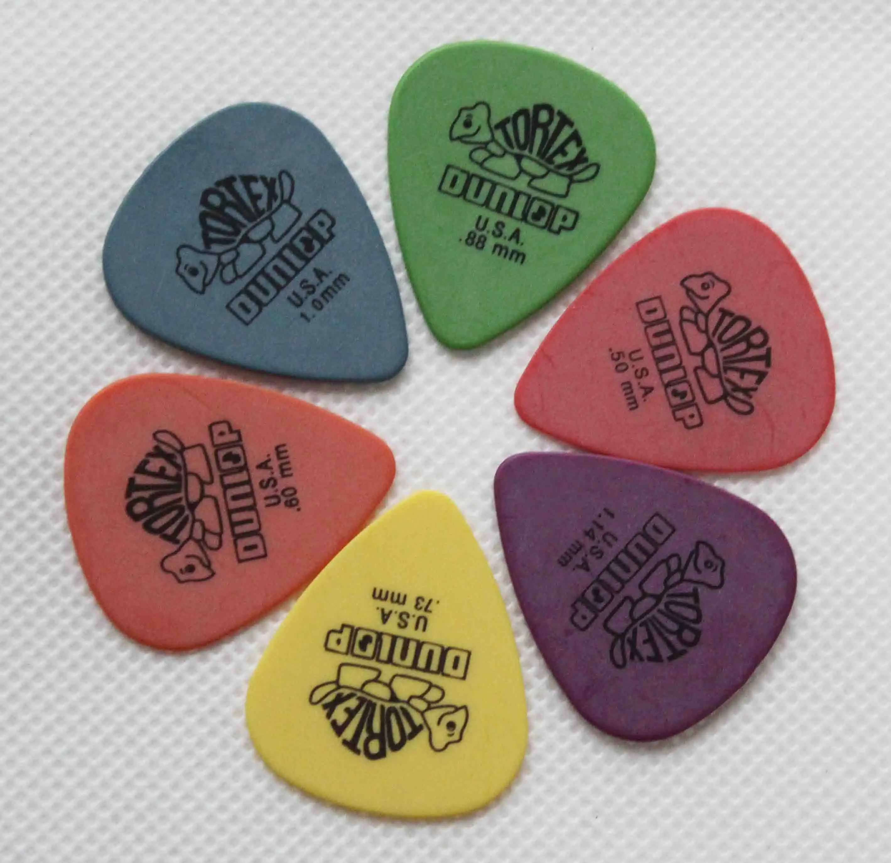 Dunlop Tortex Derlin медиаторы для гитары, медиаторы для акустической, классической, электрической и бас-гитары s - Цвет: mixed thickness