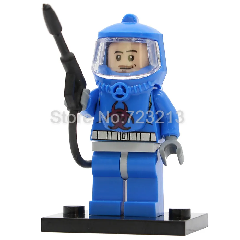 Одиночная PG8081 противопожарные анти-химические одежды фигурка человека зомби фильм игры строительные блоки кирпичи модельные наборы игрушки - Цвет: PG1084
