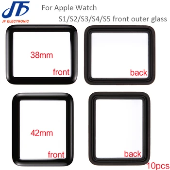 

10pcs/lot LCD Display Touch Screen Digitizer Front outer Glass For Apple Watch Series 1 2 3 4 5 38mm 42mm 40mm 44mm Replacement