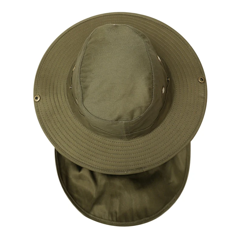 Outdoor Flap Cap Anti-sweat Portable Sunshade Neck Cover Sun Hat Sportswear Accessories With Chin Strap