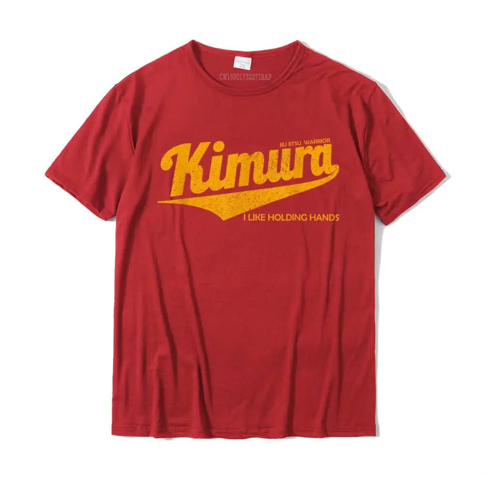 Summer Printed On Thanksgiving Day 100% Cotton Fabric Crew Neck Men Tops Tees Birthday Tee-Shirts 2021 Short Sleeve Tshirts KIMURA I Like Holding Hands T-shirt BJJ Brazilian Jiu-Jitsu__MZ16041 red