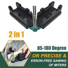 

2-in-1 Mitre Measuring Cutting Tool 85 To 180 Degree Angle Clamp Measuring/Sawing Precise Bevels Cutting Tool For Carpenter Aids