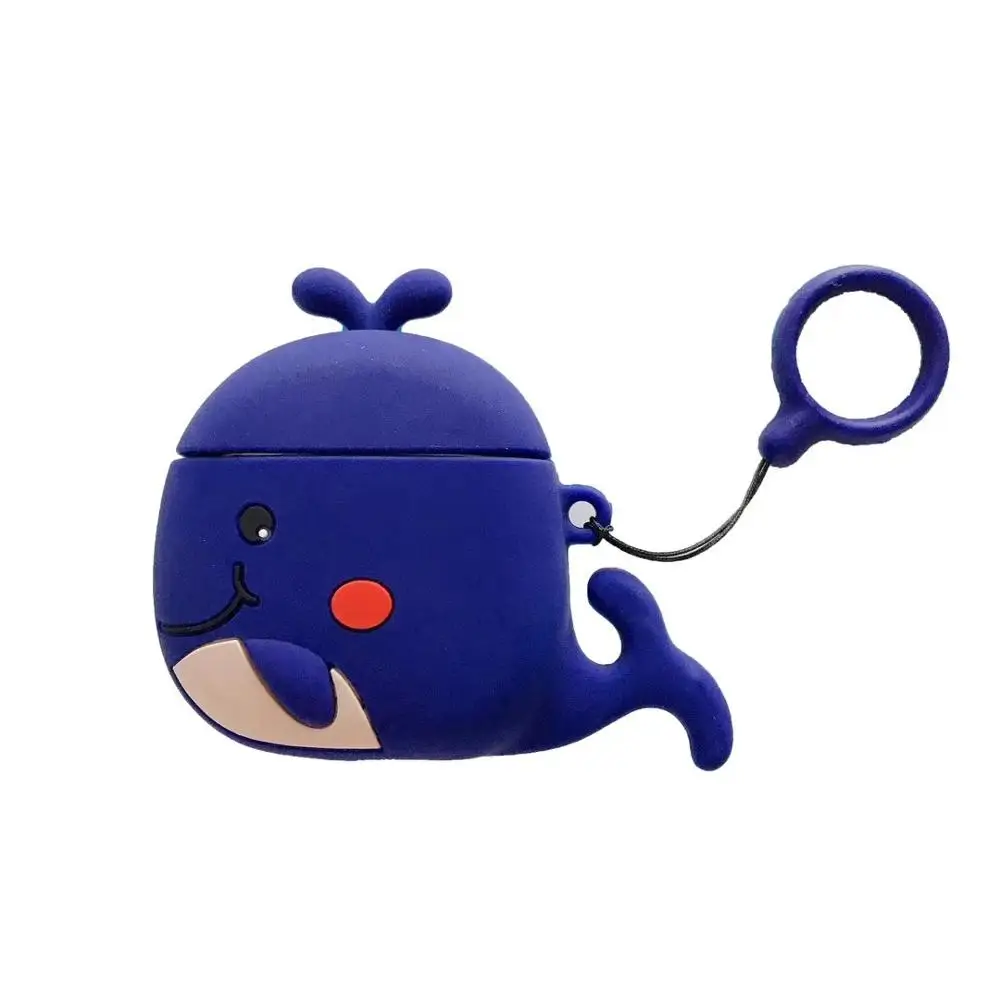 

Silicone Whale case for Airpods cute cartoon perfect design for Apple Airpods 12 bluetooth earphone case
