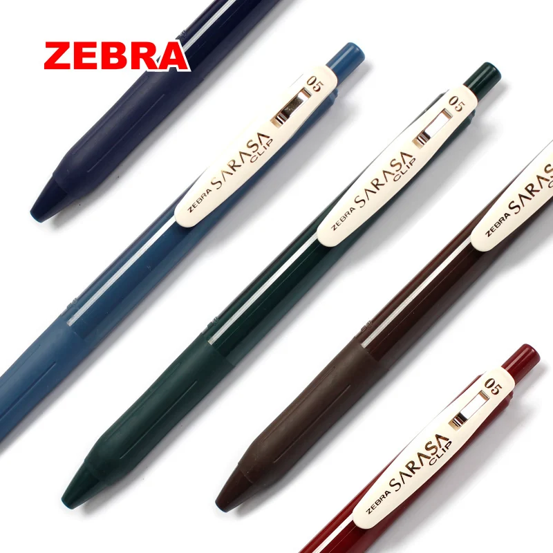 5 шт./компл. Zebra Sarasa JJ15 Винтаж темно Цвет гелевая ручка 0,5 мм Ретро ручка с чернилами стандартных цветов школьные принадлежности 5 цветов Японии канцелярские ручки