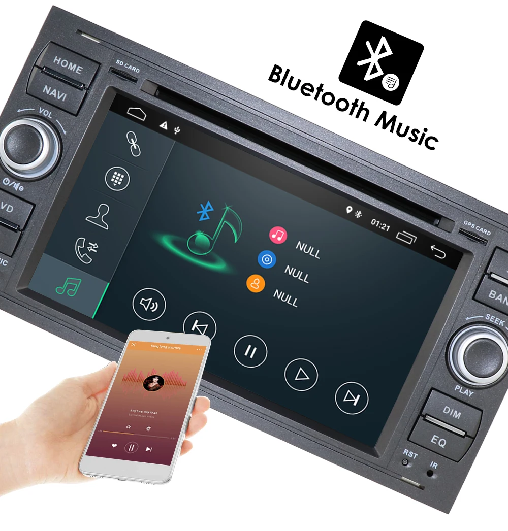 Top Hizpo Autoradio Android Car Stereo Radio GPS Navigation 2din 7" For ford foucs Touch Screen Car DVD Multimedia Players car audio 13