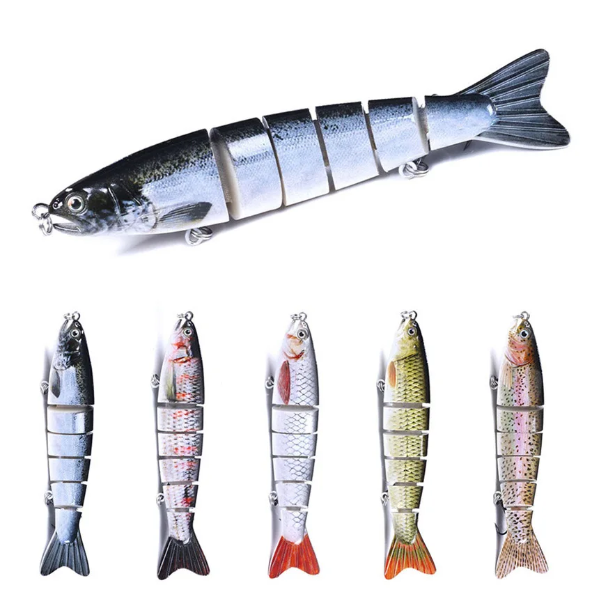 

12.7cm 22g Wobblers Fishing Lure Wobbler Parts Relax Multi Jointed Swimbait 6Segment Hard Bait Carp Trolling Bass Pike Lure