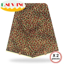 Анкара африканская вощеная ткань принтом 12 ярдов хлопок настоящий голландский воск Гана нигерийский стиль для шитья африканские платья одежда 17