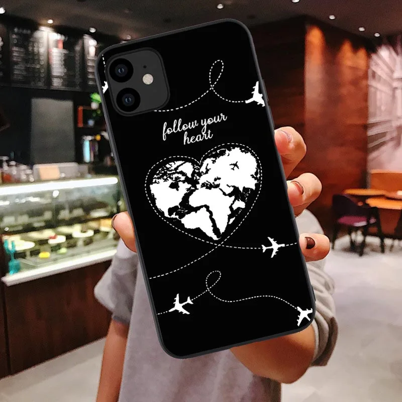 World Map Travel Just Go silicone TPU Cover For iPhones 11 Pro Max life Airplane Soft Case For iPhones 6 6s 7 8 Plus X XR XS MAX World Map Travel Just Go silicone TPU Cover For iPhones 11 Pro Max life Airplane Soft Case For iPhones 6 6s 7 8 Plus X XR XS MAX