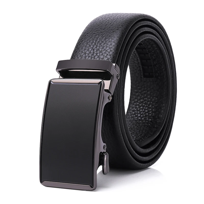 

High-End Men's Belt Cowhide Automatic Buckle Business Casual Genuine Leather Belt Men's Business Custom Logo