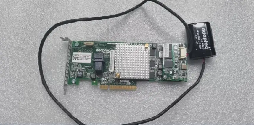 RAID-Контроллер Adaptec ASR-8405 4 порта SATA/SAS 12 ГГц PCIe 3 0 1 Гб + аккумулятор | Электроника