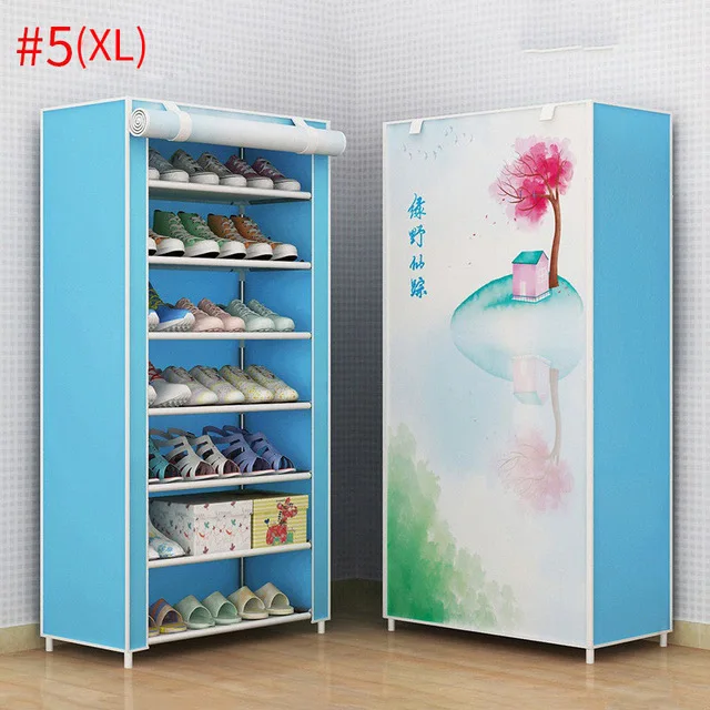 style5 XL 35 пылезащитные домашние стеллажи для обуви Органайзер несколько слоев обуви держатель для полки стойки дверь, подставка для обуви экономит пространство для хранения домашнего гардероба - Цвет: style5 XL