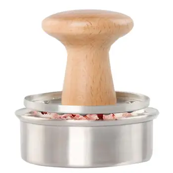 

Kapmore 1pc Hamburger Patty Maker Stainless Steel Mini Burger Press Meat Press For Kitchen Meat Tool Accessories