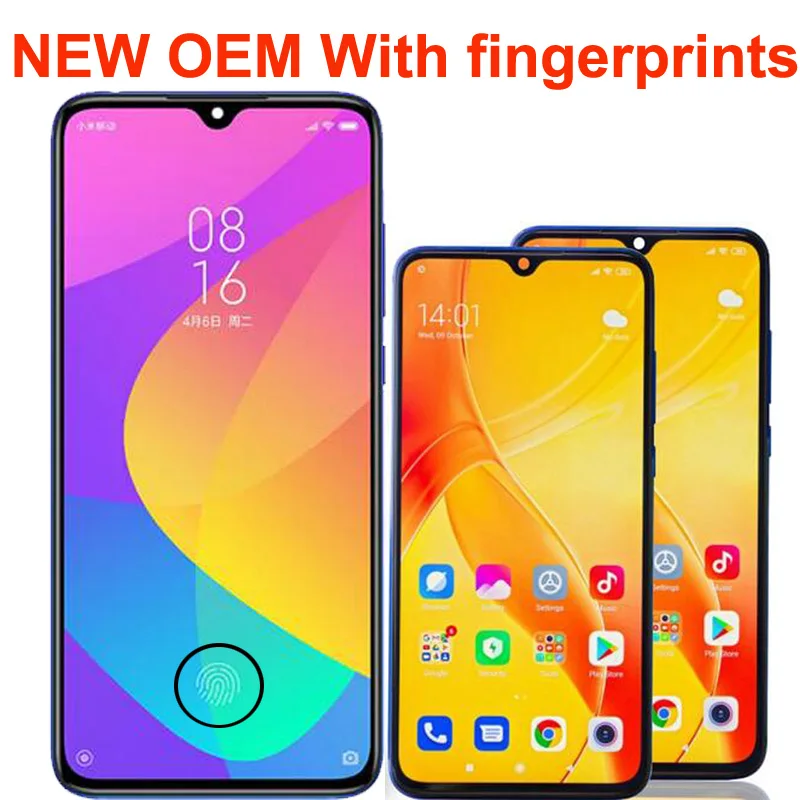 ЖК-дисплей 6 39 &quotс сенсорным экраном и дигитайзером в сборе для Xiaomi Mi 9 Lite Mi9 |