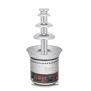 

4 Tiers Stainless Steel Foundue Maker Commerical Waterfall Machine Chocolate Fountain Machine