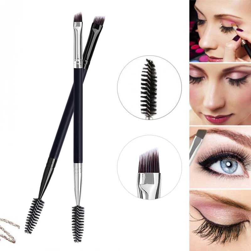 2 in 1 Double Head Eyebrow brush+Eyelash brush Makeup Tools Cosmetic Brushes Eye lash Make up Brushes 1pc