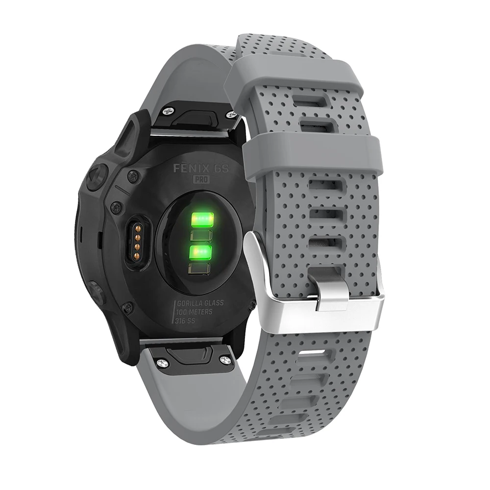 20 мм силиконовый ремешок для часов для Garmin Fenix 6S Quick Release классический ремешок для часов для Garmin Fenix 5s/5s Plus Смарт часы браслет