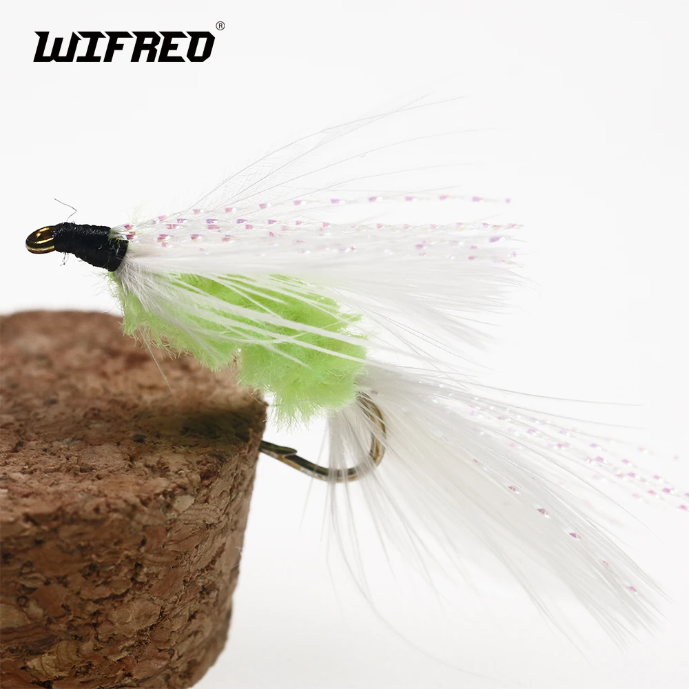 Wifreo 10Pcs 10 # Fly Fishing Mosche Gatti Baffi Streamer Trota Bagnata Fly