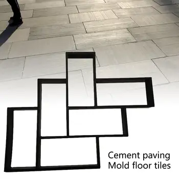 

L-shape Retangular Walk Maker Reusable Concrete Path Maker Mold Molding Yard Patio Lawn Garden DIY Walkway Pavement Paving Molds