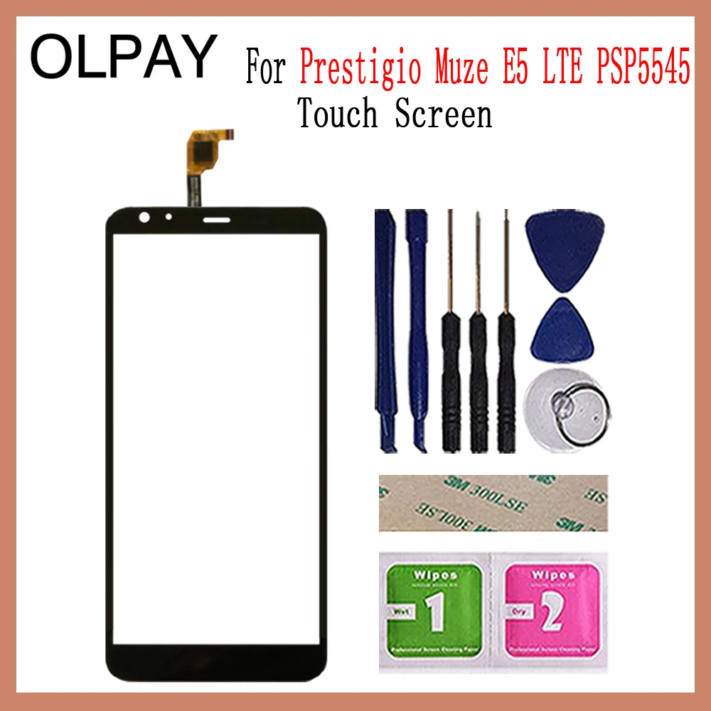 OLPAY 5,5 дюймов сенсорный экран для Prestigio Muze F5 LTE Muze E5 PSP5545 DOU сенсорный экран дигитайзер Панель переднее стекло объектив сенсор