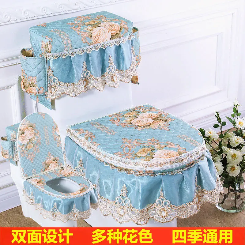 Toilet Cushion 3 Piece Set Winter Toilet Cover U-type Zipper Seat Mat Pad Accessories WC Mat Hotel Supplies Toilettes toilet seat cushion