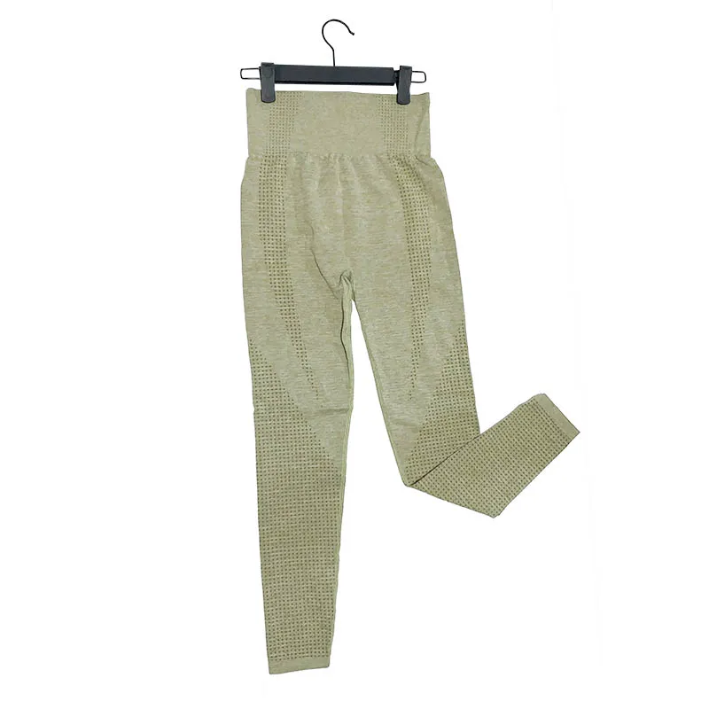 9149 Army Green Женские Бесшовные джеггинсы для спортзала, 14 цветов, утягивающие джеггинсы для бега, йоги, штаны для тренировок, обтягивающие леггинсы для фитнеса и тренировок, спортивные Леггинсы - Цвет: 9149 Army Green
