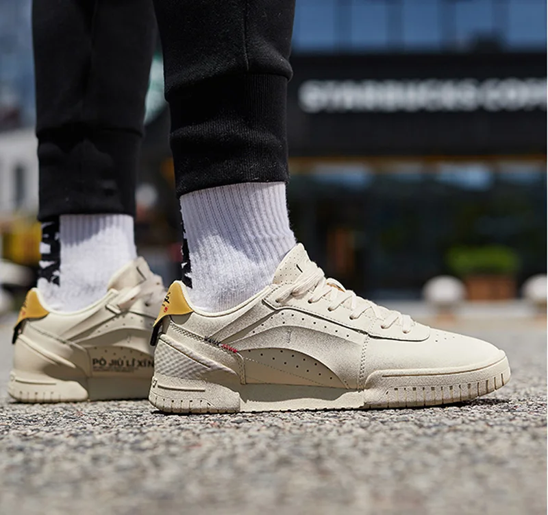Li-Ning/Мужская обувь для прогулок, баскетбола, отдыха; трендовые классические кроссовки; удобная спортивная обувь с дышащей подкладкой; AGBP043 YXB321