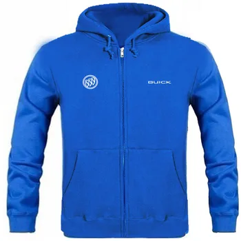 

Autumn Buick brand male long sleeve solid hoodie zipper sweatshirts hoodie