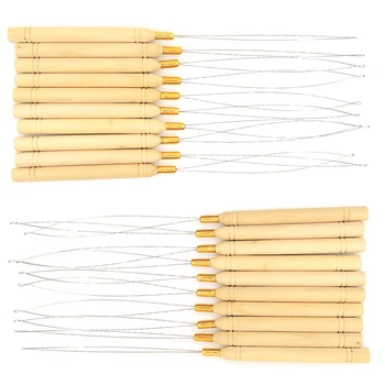 

Hair Extensions Loop Micro Rings Links Beads Needle Threader Wire Pulling Hook Tool Used For Hair Human Hair Feather Extension