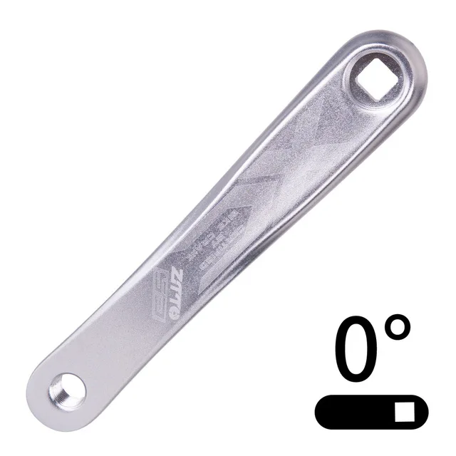 SILVER 0 Ztto MTB кривошипный рычаг 170 мм квадратная коническая рукоятка левая сторона высокого качества и прочный Алюминий для горного велосипеда запчасти дорожных велосипедов - Цвет: SILVER 0