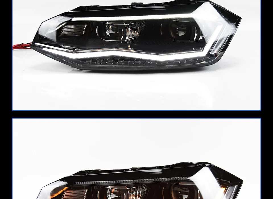 2 шт. автомобильный Стайлинг для VW Polo фары- Polo светодиодный фонарь DRL фара ближнего света дальнего света все светодиодный